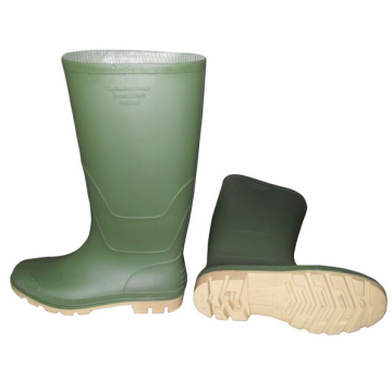 Botas de lluvia de trabajo (superior verde / suela amarilla)